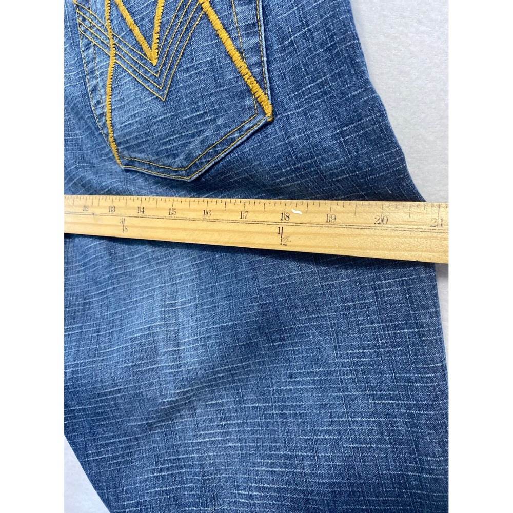 Relativity Bootcut Jeans Women 18 Blue Medium Wash Stretch Denim Mid Rise - Picture 11 of 12